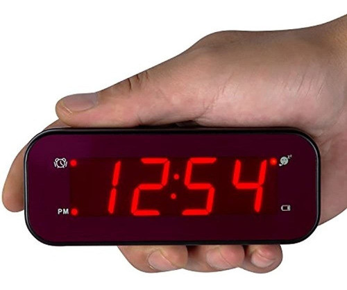 Timegyro Led Reloj Despertador Fácil Ajuste Y Funciona Con P 1