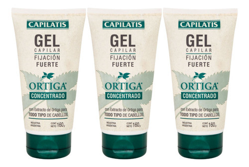 Capilatis Gel Capilar Fijación Fuerte Ortiga Concentrado X 3 0