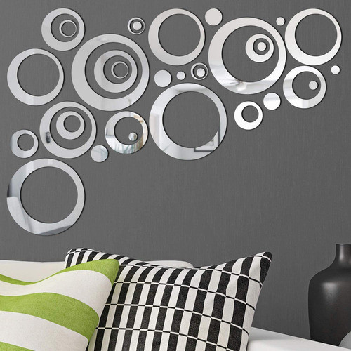 Wall Sticker Circulos Espejos De Decoracion Varios Tamanos 0