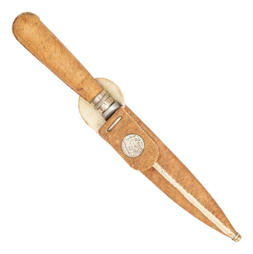 Cuchillo De Cuero Crudo Común  18cm Acero Inox Vaina C ... 0