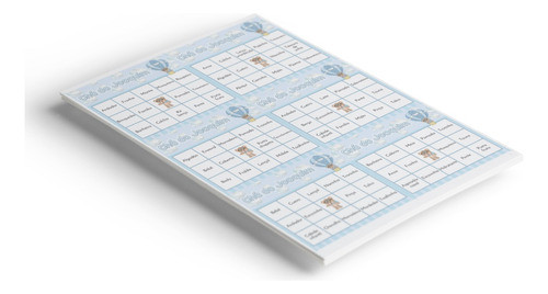 Baby Bingo Ursinho Baloeiro | Chá De Bebê - 60 Cartelas Pdf 1