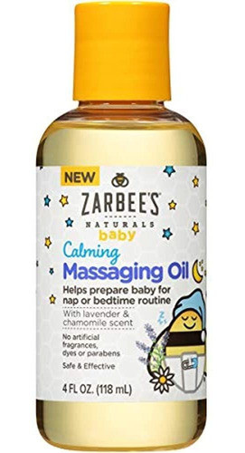 Aceite De Masaje Calmante Para Bebés De Zarbee Con Lavanda 0