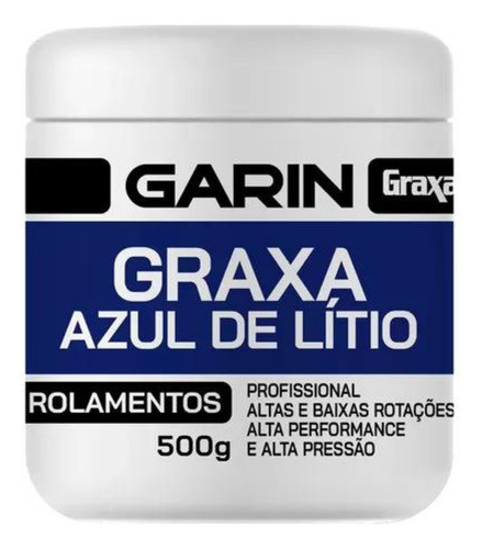 Graxa Azul De Lítio Para Rolamento Profissional Garin 0
