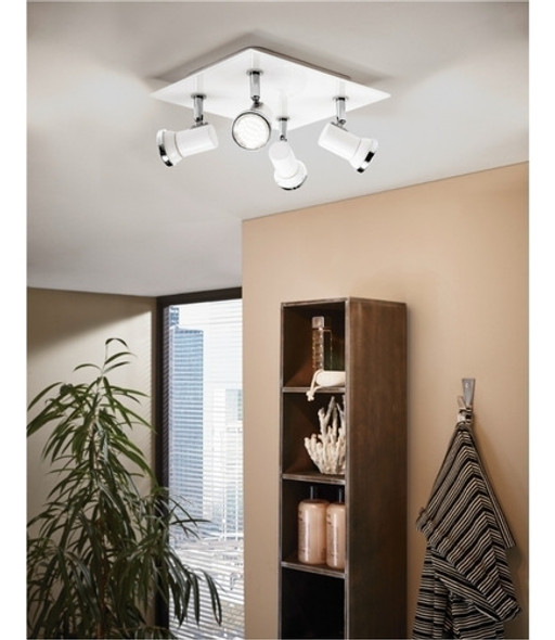 Spot 4 Luces Tamara 1, Color Blanco - Eglo Eg0789 1