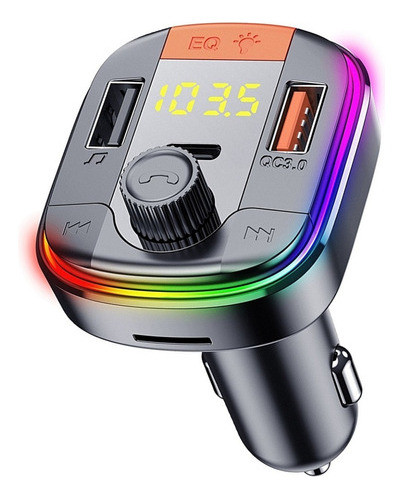 Adaptador Bluetooth Transmissor Com Carregador Para Carro 0
