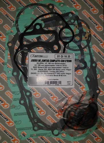 Juego Juntas Motor Gilera Sahel 200 1