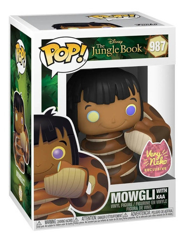 Funko Pop Disney Jungle Book Mowgli With Kaa Very Neko Excl 0