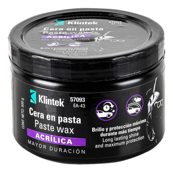 Cera En Pasta Acrilica Ext. Dura. Prot.uv 500g Klintek (43) 0