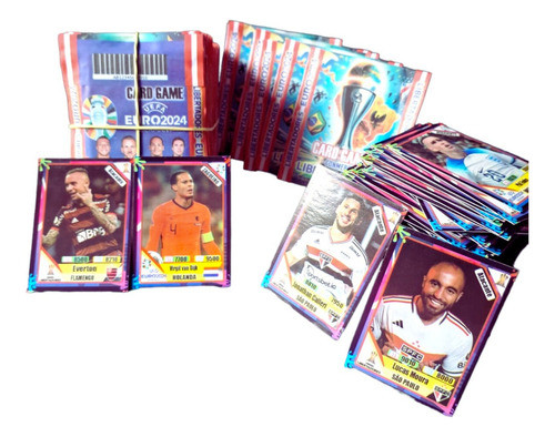 Kit 200 Cards Libertadores + Eurocopa 2024 Cracks Do Futebol 0