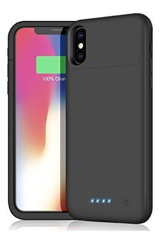 Estuche De Batería Para iPhone X / 10, 5200mah Funda Protect 0