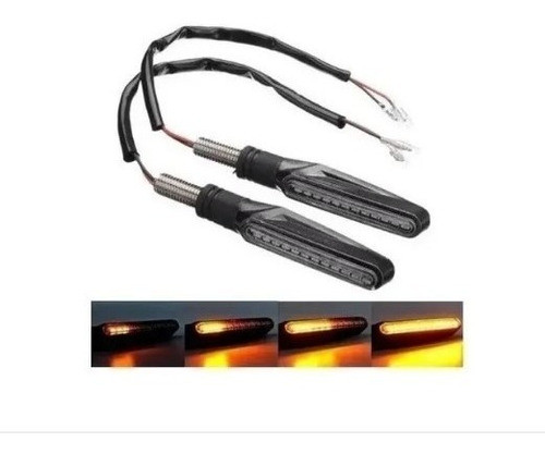 Guiño Moto X 2 Secuencial Progresivo 12 Led Yamaha Honda Ktm 1