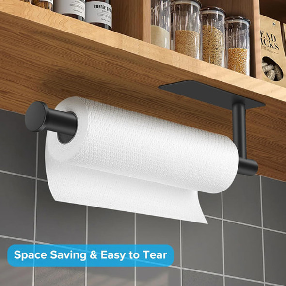 Soporte De Toalla De Papel Inoxidable Para Cocina Con Adhesi 1