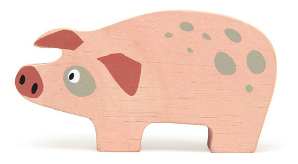 Tender Leaf Toys Cerdo Granja Juguete Madera Niños Infantil 0