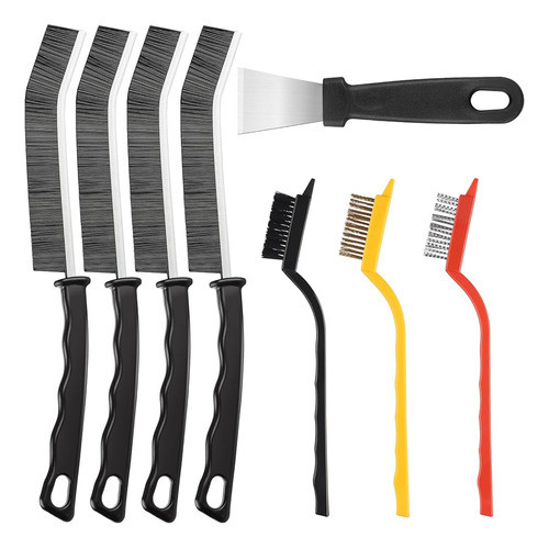 Cepillo De Limpieza De Grietas, 8 Piezas De Herramientas De 0