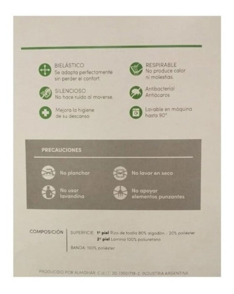 Cubrecolchon Impermeable Almohar Cuna 97x65 Cts 1