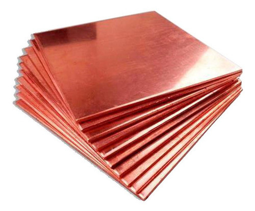 Disipador De Calor Plano Cobre 40x5mm X 40mm Ci Cpu Gpu 0