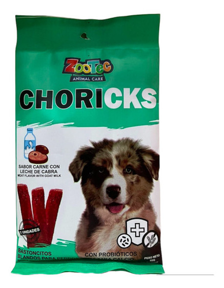 Golosina Snack Perro Choricks Zootec Carne/leche Cabra 95 Gr 0