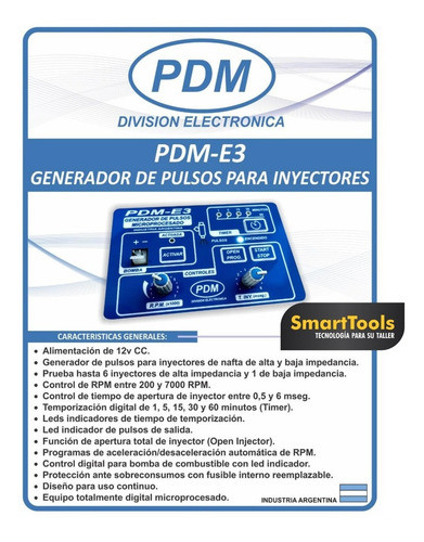 Generador De Pulsos Probador De 6 Inyectores Pdm E3 0