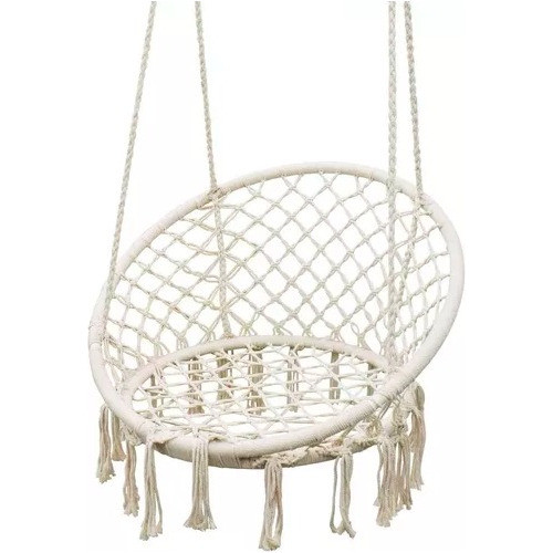 Hamaca Sillon Columpio Macrame Interior Exterior X2 Unidades 0