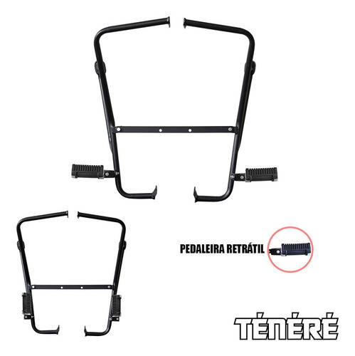 Protetor Carenagem E Motor Tenere 250 Com Pedaleira 1