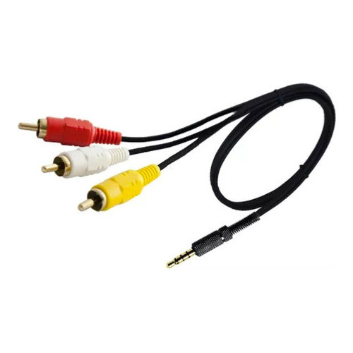 Cable Plug 3.5 A 3 Rca Audio Video Macho 2 Metros 0
