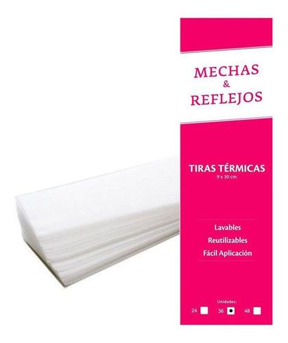 Tiras Térmicas Papel Para Mechas Y Reflejos 36unid 0