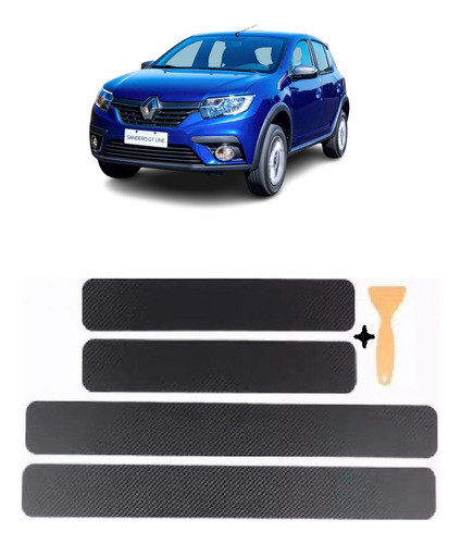 Protección Tuning Cubre Zócalos Carbono Renault Sandero 2008 0