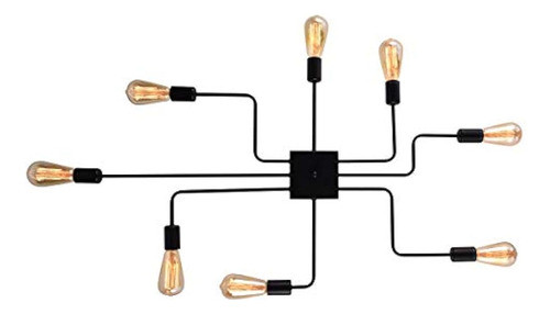 Mirrea Lámpara De Techo Metal Montaje Semiempotrado Para Hab 0