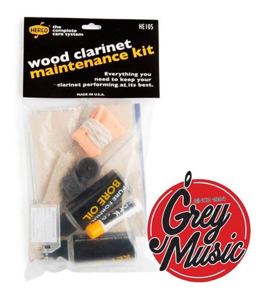Kit De Limpieza Herco He-105 Para Clarinete 1