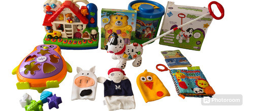 Lote Juguetes Bebe.granja Musical Chicco.ingles Español 0