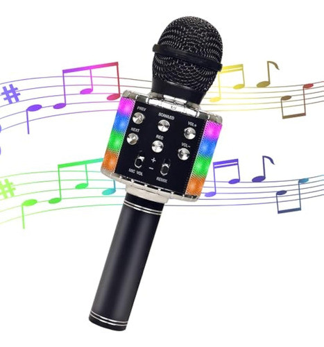Jvcon Micrófono De Karaoke Para Niños, Inalámbrico 0