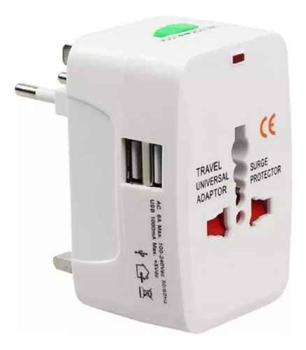 Adaptador Universal Para Viaje Con 2 Usb 0