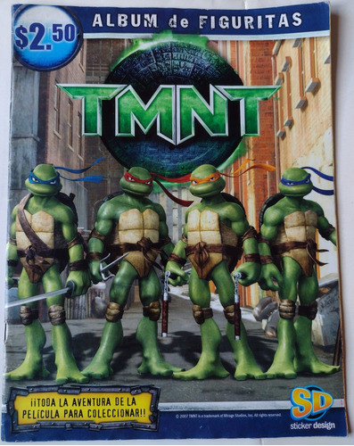 Álbum De Las Tortugas Ninja Completo Excelente Estado 2007 0