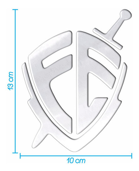 Adesivo Fé Carro Moto Capacete Resinado Cromado Res08 Fgc 1 Adesivo Fé Carro Moto Capacete Resinado Cromado Res08 Fgc 1