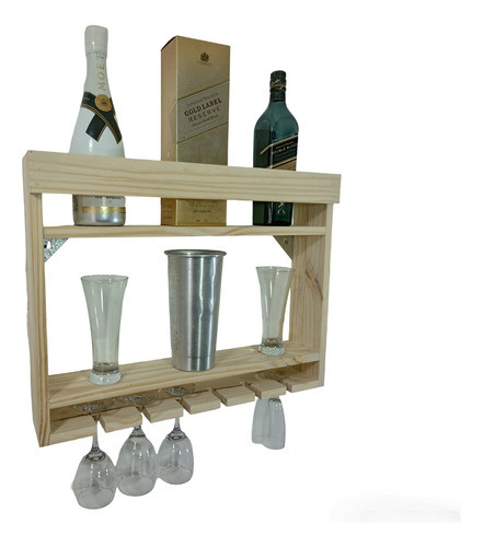 Vinotecas Caba Bodega Con Copero Colgante De Madera 0