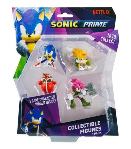Muñeco Sonic Prime X5 Figura Coleccionable C 6cm Son2040 Srj 0