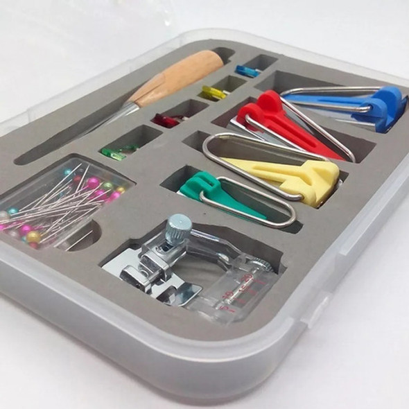 Kit  De Calcadores Para Fazer Viés Furador Calcador Alfinete 1