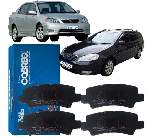 Pastillas Freno Trasera Toyota Corolla 2002/09 Orig Cobreq 0