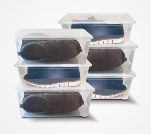 Caja Transparente  Angie  Multiuso  L  Para Zapatos 1