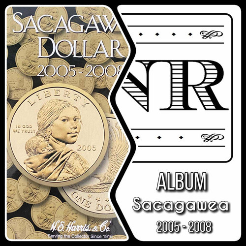 Album Monedas Sacagawea 2005 - 2008 - Eeuu - Dolar - P Y D 0