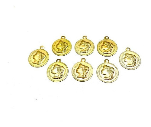 Pingente Alumínio Dourado/ 20mm /  Kit  25 Unidades 1