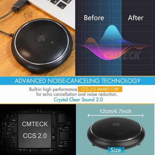 Microfono Usb Cmteck Omnidirectional Para Pc 1