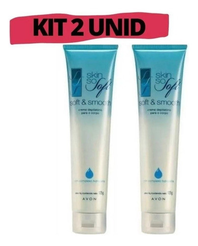 Kit Creme Depilatório Para O Corpo Avon Skin So Soft 125 G . 0