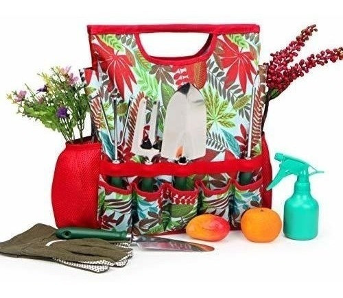 Set De Herramientas De Jardin De 9 Piezas Con Guantes Y Bol 0