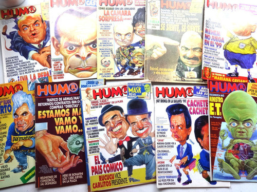Revista Humor Lote X10 Revista 1995  Antiguo Menemismo 1990s 0