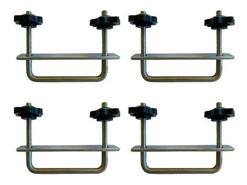 Kit Fijacion X4 Portaequipajes Sistema En U P/ Valijas 0