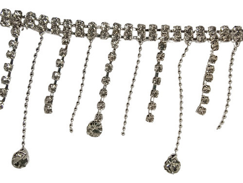 Cadenas Strass En Flecos Piedras Galon Para Coser X Rollo 0