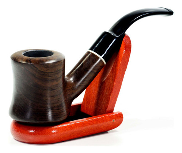 Cachimbo De Madeira  Ébano 8676 + +  Case 0