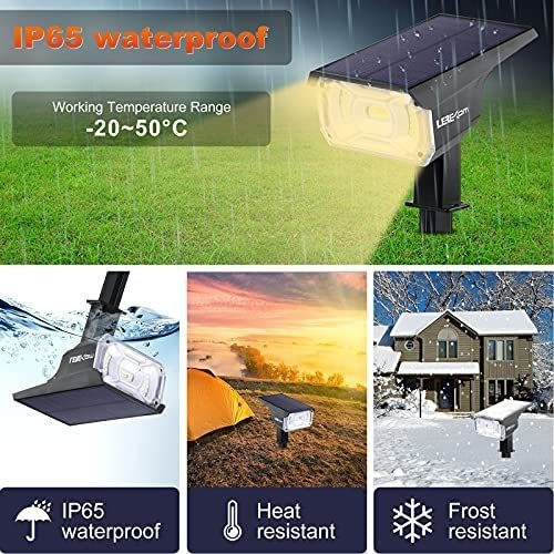 Lerekam 40 Leds Solar Outdoor,ip65 Impermeable Solar Powered 1