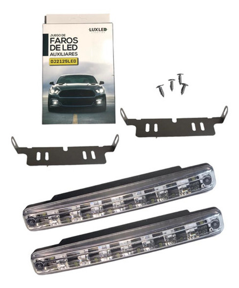 Kit X 2 Faro Auxiliar Universal Led Cob 12v Auto Moto 0